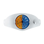 304 SS Above Door Dome Light Kit W/ 17 LED Double Fury Watermelon For 2008-2017 FL Cascadia-Amber & Blue LED - Image 5