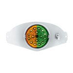 304 SS Above Door Dome Light Kit W/ 17 LED Double Fury Watermelon For 2008-2017 FL Cascadia-Amber & Green LED - Image 5