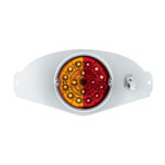 304 SS Above Door Dome Light Kit W/ 17 LED Double Fury Watermelon For 2008-2017 FL Cascadia-Amber & Red LED - Image 5