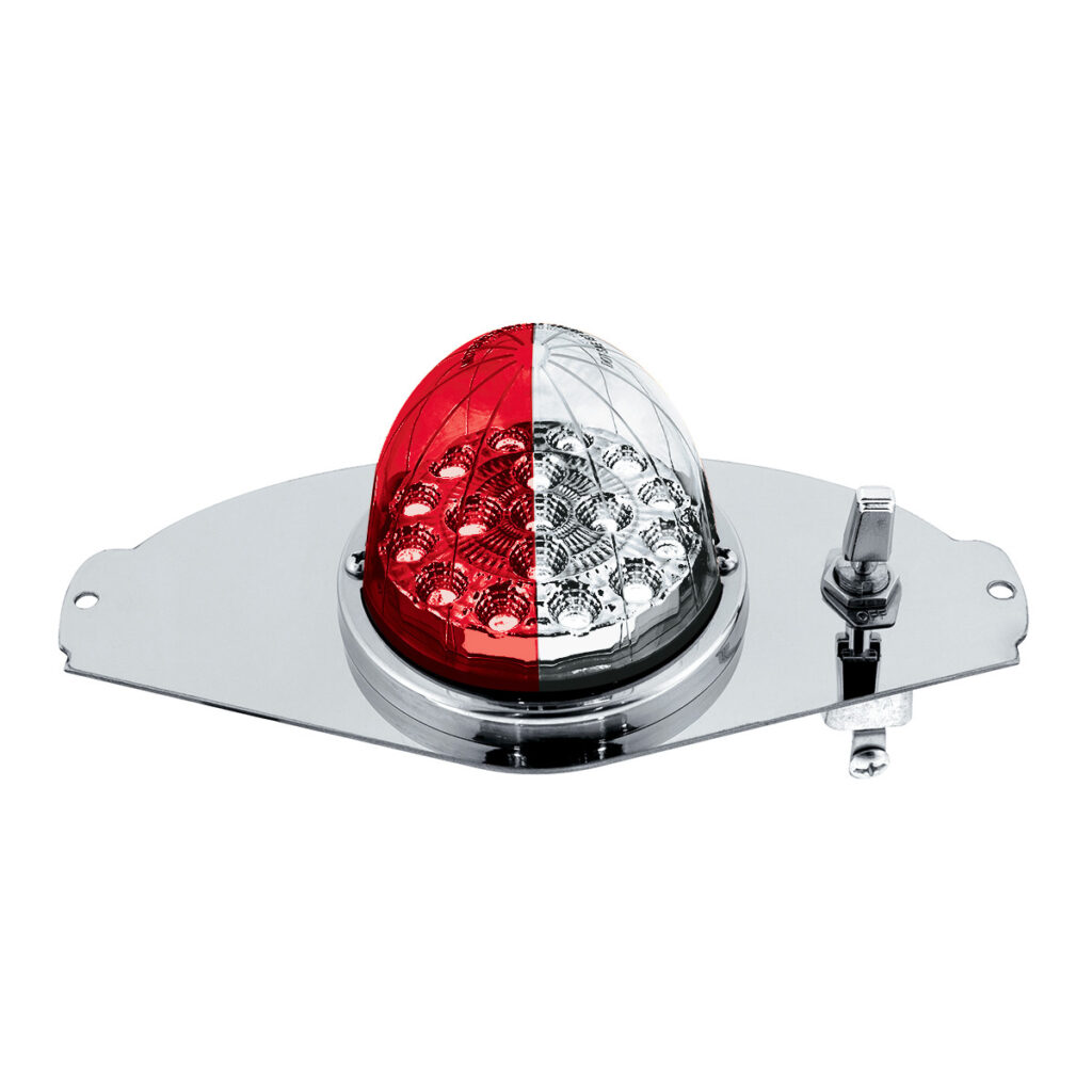 304 SS Above Door Dome Light Kit W/ 17 LED Double Fury Watermelon For 2008-2017 FL Cascadia-Red & White LED 35372