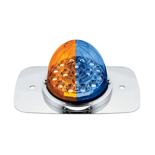 304 SS Turn Signal Light Kit W/ 17 LED Double Fury Watermelon For 2008-2017 FL Cascadia-Amber & Blue LED 35373