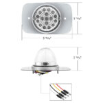 304 SS Turn Signal Light Kit W/ 17 LED Double Fury Watermelon For 2008-2017 FL Cascadia-Amber & Blue LED - Image 12