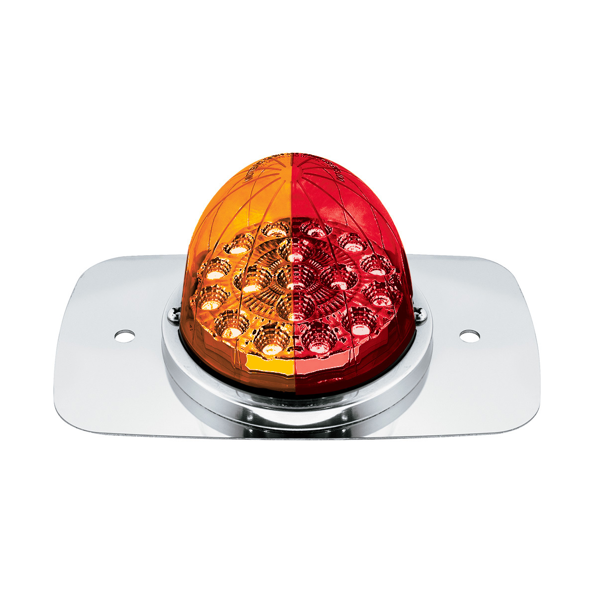 304 SS Turn Signal Light Kit W/ 17 LED Double Fury Watermelon For 2008-2017 FL Cascadia-Amber & Red LED 35376