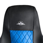 Riggear Napa Faux Leather Seat Cover Set For 2008-2025 Freightliner Cascadia-Blue - Image 4