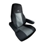 Riggear Napa Faux Leather Seat Cover Set For 2008-2025 Freightliner Cascadia-Gray - Image 2