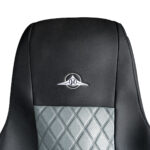 Riggear Napa Faux Leather Seat Cover Set For 2008-2025 Freightliner Cascadia-Gray - Image 4