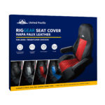 Riggear Napa Faux Leather Seat Cover Set For 2008-2025 Freightliner Cascadia-Gray - Image 8