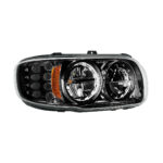 High Power LED Blackout Headlight With 8 LED Turn & 4 LED Position Light For 2008-2024 Peterbilt 389-Passenger - Image 4