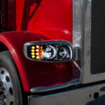 High Power LED Blackout Headlight With 8 LED Turn & 4 LED Position Light For 2008-2024 Peterbilt 389-Passenger - Image 8