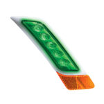 Double Fury 5 LED Fender Turn Signal Light For 2012-2021 Peterbilt 579-Amber & Green LED,Passenger - Image 3