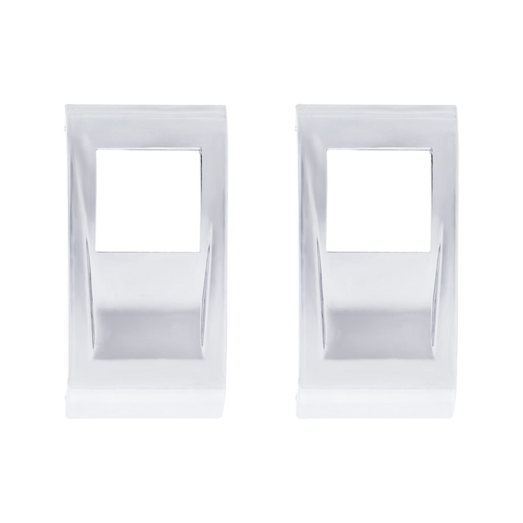 Chrome Plastic Rocker Switch Cover For 2022-2025 Peterbilt 579 (Pair) 41788