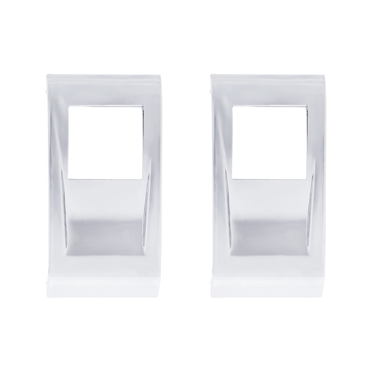 Chrome Plastic Rocker Switch Cover For 2022-2025 Peterbilt 579 (Pair) 41788