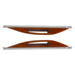 Wood Armrest With SS Window Sill Mounting Plate For 2003-2005 Peterbilt 88070
