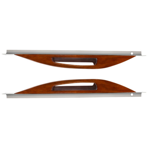 Wood Armrest With SS Window Sill Mounting Plate For 2003-2005 Peterbilt 88070