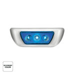 3 LED Double Fury Cab Light For 2013-2021 Kenworth T680 & 2012-2021 Peterbilt 579-Amber & Blue LED - Image 3