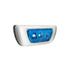 3 LED Double Fury Cab Light For 2013-2021 Kenworth T680 & 2012-2021 Peterbilt 579-Amber & Blue LED - Image 6
