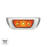 3 LED Double Fury Cab Light For 2013-2021 Kenworth T680 & 2012-2021 Peterbilt 579-Amber & White LED - Image 2