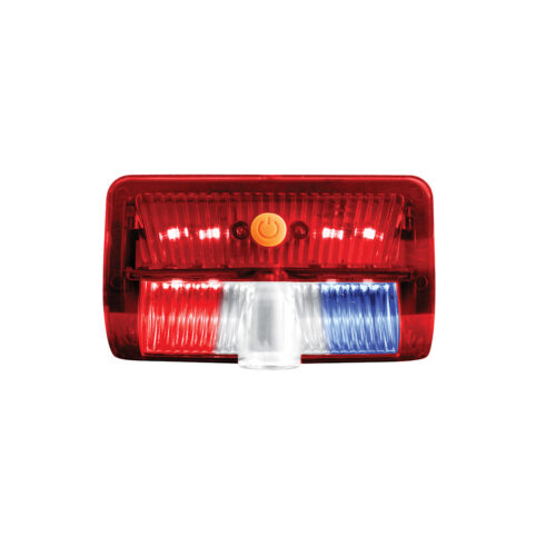 9 LED Interior Door Light With American Flag Courtesy Projector Light For 2006+ Kenworth & Peterbilt Trucks 36254