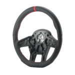 18" YourGrip GT PRO Leather Steering Wheel For 2012-2021 Peterbilt 579 & 2013-2021 Kenworth T680-Black - Image 2