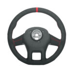 18" YourGrip GT PRO Leather Steering Wheel For 2012-2021 Peterbilt 579 & 2013-2021 Kenworth T680-Black - Image 3