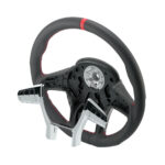 18" YourGrip GT PRO Leather Steering Wheel For 2012-2021 Peterbilt 579 & 2013-2021 Kenworth T680-Black - Image 4