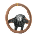 18" YourGrip GT PRO Leather Steering Wheel For 2012-2021 Peterbilt 579 & 2013-2021 Kenworth T680-Brown - Image 2