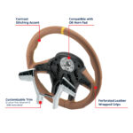 18" YourGrip GT PRO Leather Steering Wheel For 2012-2021 Peterbilt 579 & 2013-2021 Kenworth T680-Brown - Image 7
