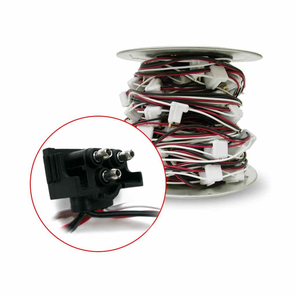Male 3 Prong Pigtail Wire Harness with 12" Connector Spacing - 92 Plugs-B612