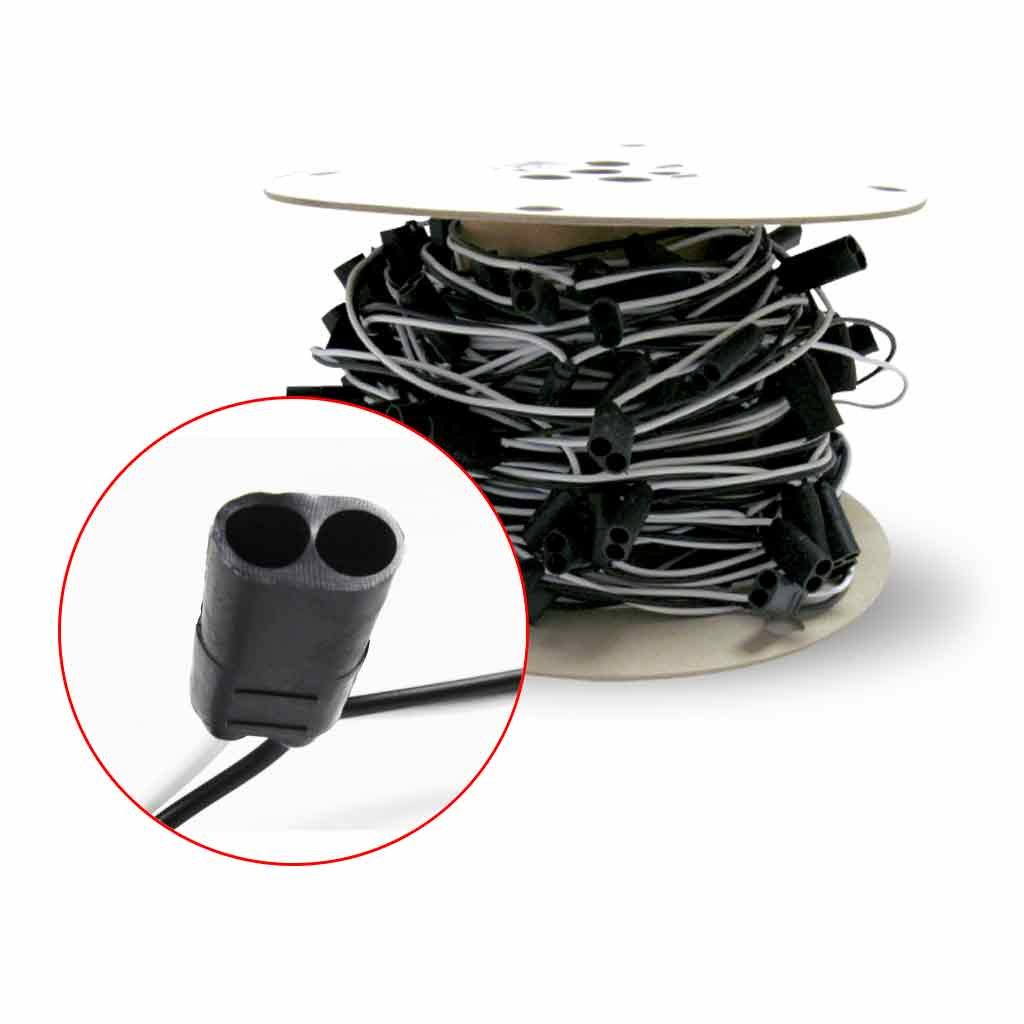 Double Female Pigtail Wire Harness with 3.75" Connector Spacing - 234 Plugs-D604