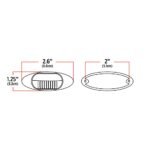 White License Plate & Step LED Light - 3 Diodes - Image 2