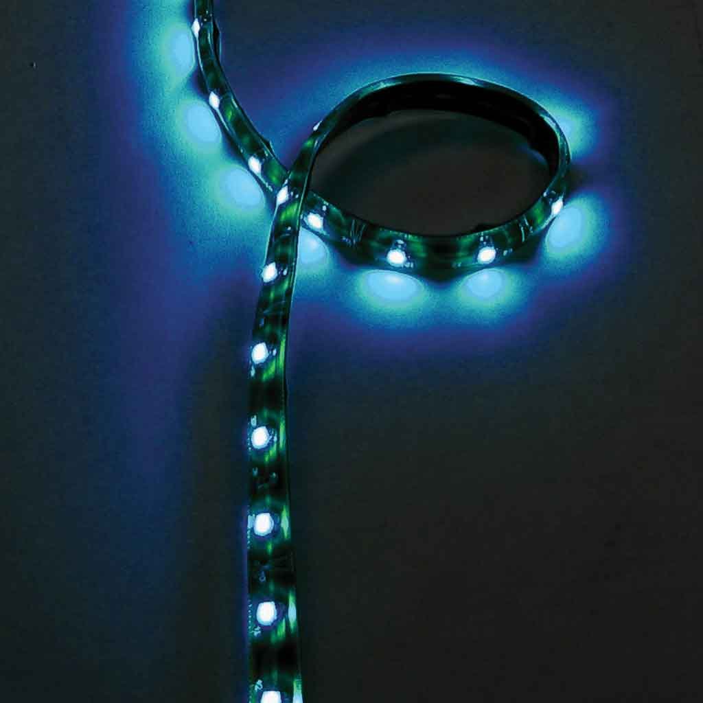 16' Clear Blue Flexible LED Roll - 18 Diodes Per Foot-TB-F2B