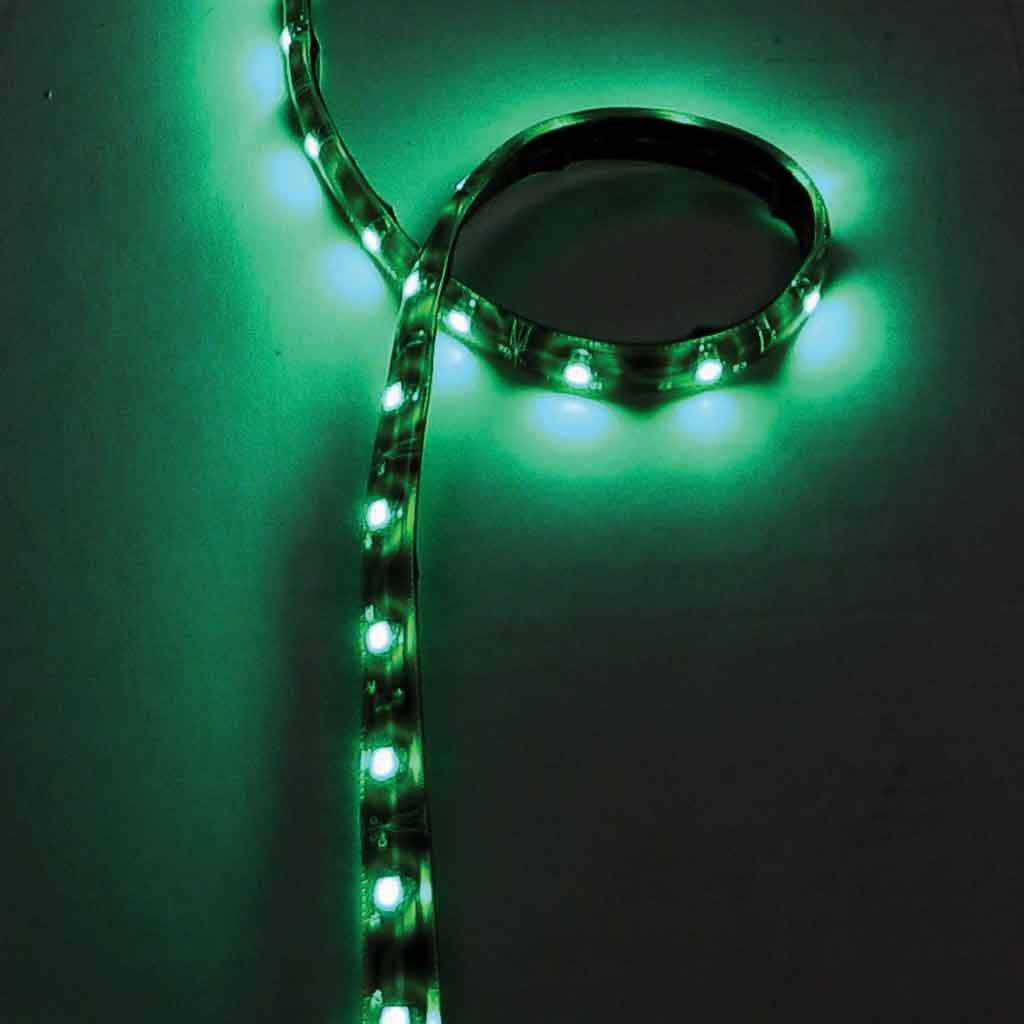 16' Clear Green Flexible LED Roll - 18 Diodes Per Foot-TB-F2G