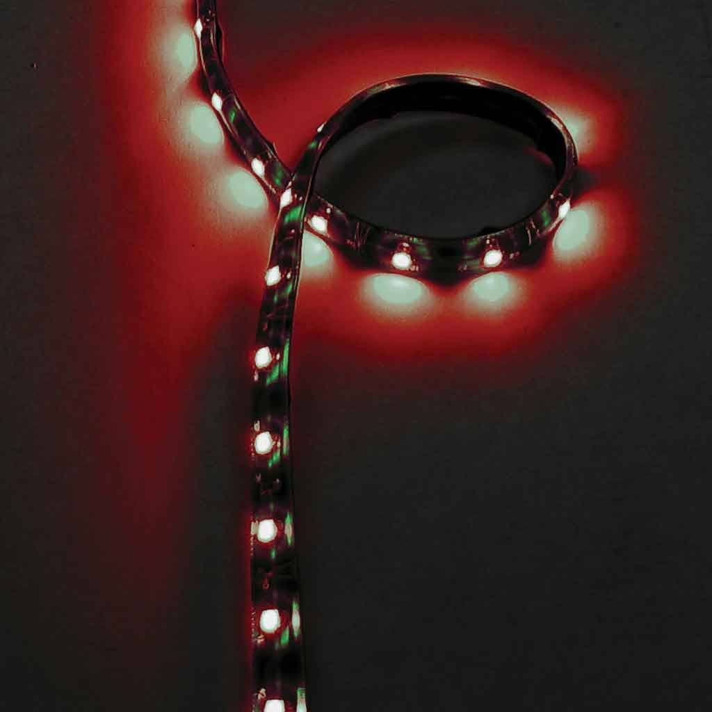 16' Clear Red Flexible LED Roll - 18 Diodes Per Foot-TB-F2R