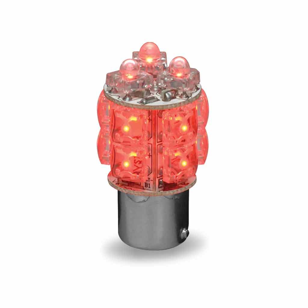 Red Replacement LED Bulb - Dual Function | 13 Diodes-TB-S1157R