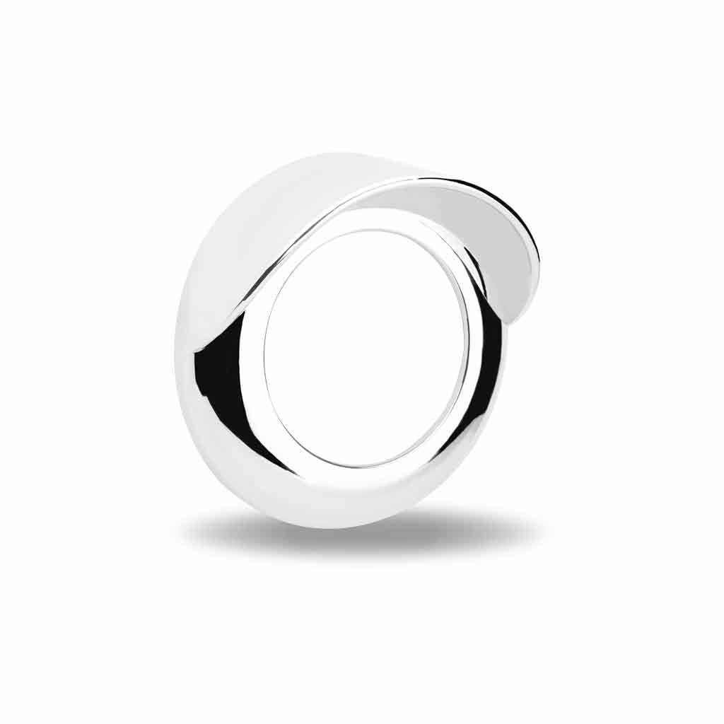 2" Round Light Bezel with Visor - Twist On | Chrome ABS Plastic-TBEZ-2CH5
