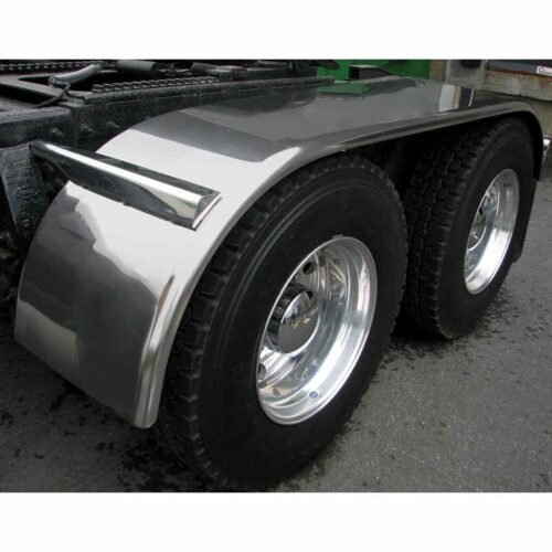 120" Smooth Full Fenders - 16 Gauge | Mirror Shine Stainless Steel-TFEN-F13