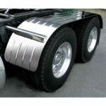 120" 4 Ribbed Full Fenders - 16 Gauge | Mirror Shine Stainless Steel-TFEN-F21