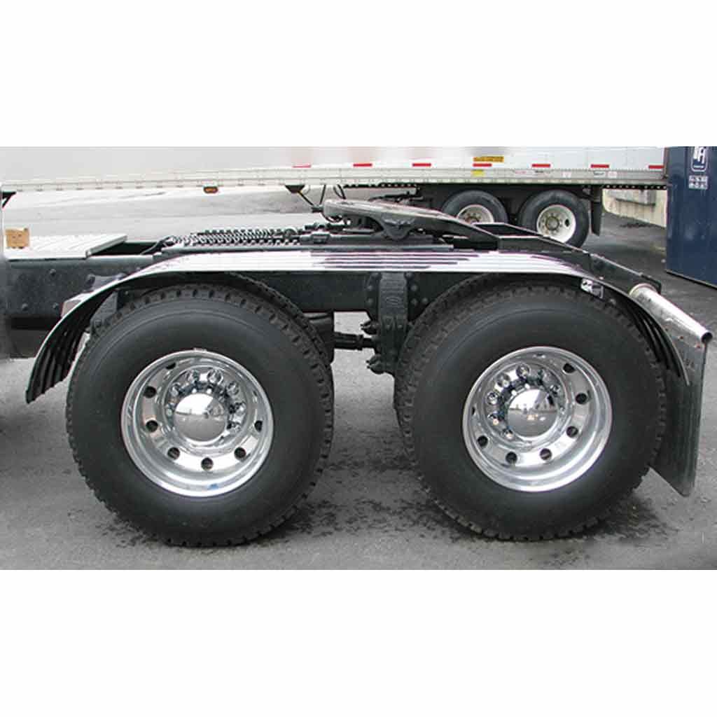 TFEN-F21_TRUCK2 120" 4 Ribbed Full Fenders - 16 Gauge | Mirror Shine Stainless Steel - Image 2