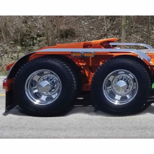 116" 4 Ribbed Full Fenders - 16 Gauge | Mirror Shine Stainless Steel-TFEN-F37