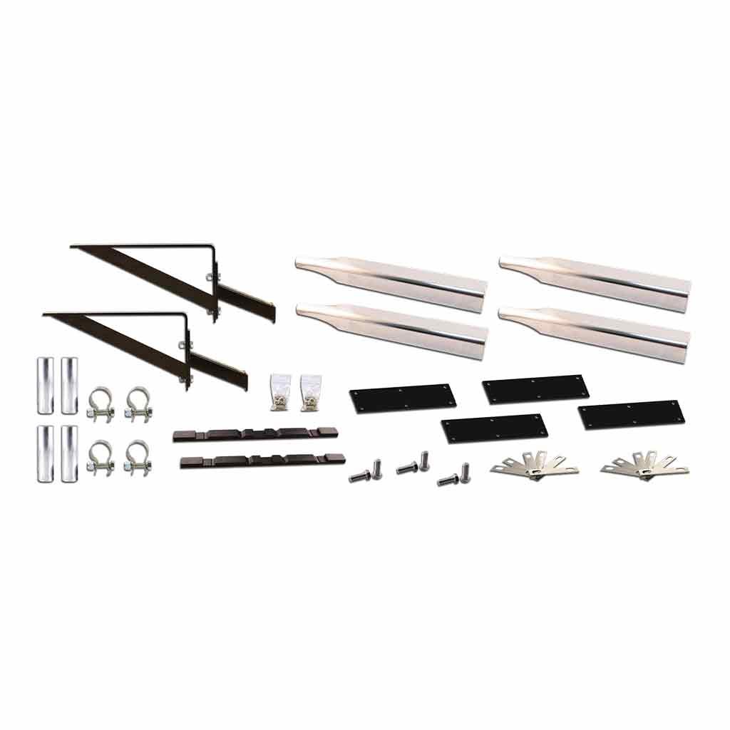 Full Fender Mounting Kit - Adjustable Fender Brackets | 14 Gauge (Standard) | Non Threaded Post Mount-TFEN-FKITN