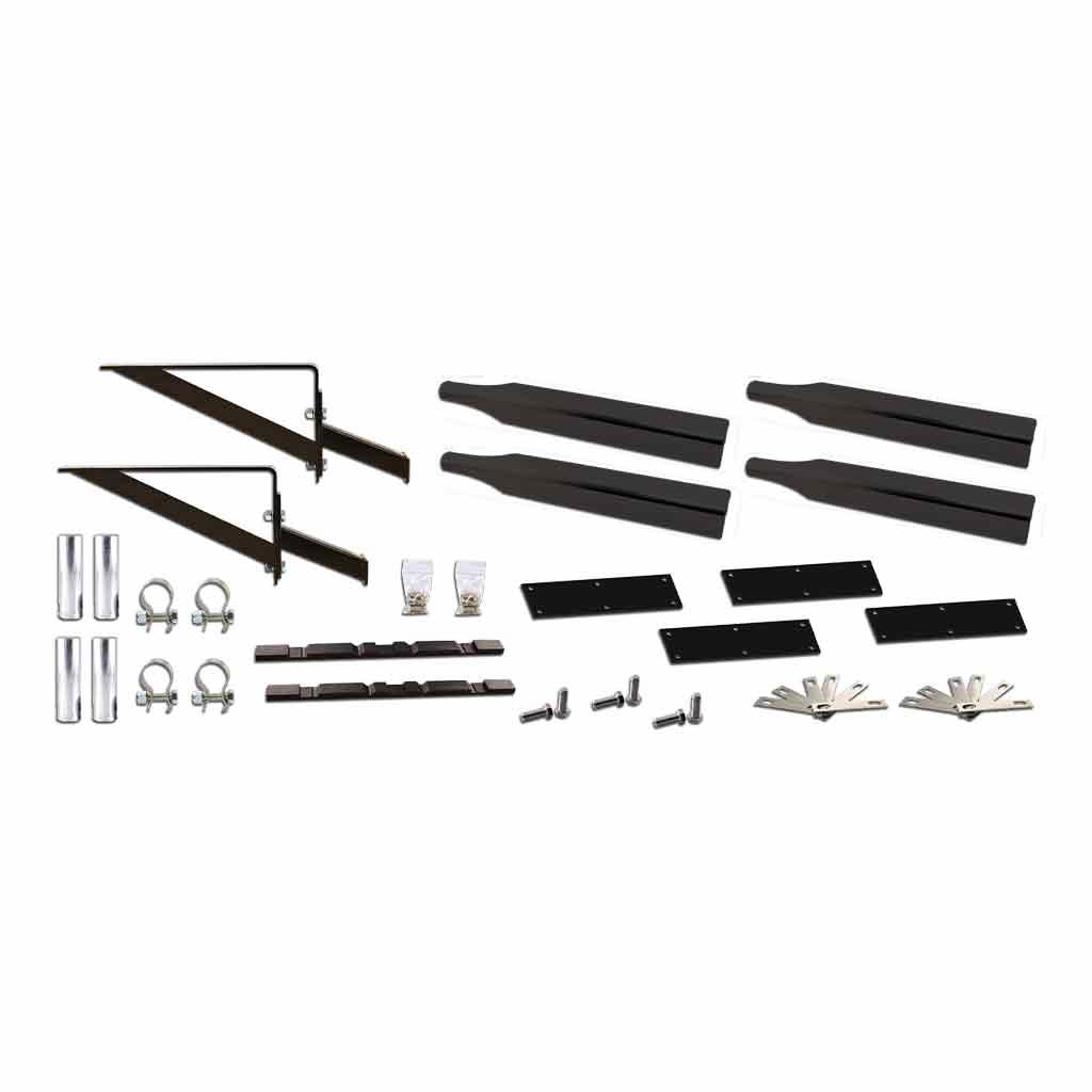 Painted Full Fender Mounting Kit - Angled Fender Brackets | Triangle Mounts-TFEN-FKITP