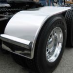 66" Smooth Half Fenders - 16 Gauge | Mirror Shine Stainless Steel-TFEN-H13
