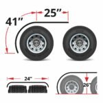 66" Smooth Long Front Half Fenders - 16 Gauge | Mirror Shine Stainless Steel - Image 3