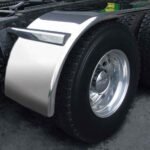 66" Smooth Low Profile Half Fenders - 14 Gauge | Mirror Shine Stainless Steel-TFEN-H20