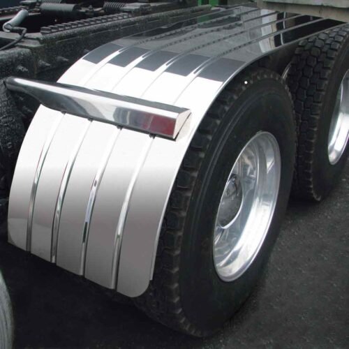 66" 4 Ribbed Half Fenders - 16 Gauge | Galvanized Steel-TFEN-H35