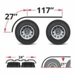144" 3 Ribbed Half Fenders - 16 Gauge | Mirror Shine Stainless Steel - Image 3