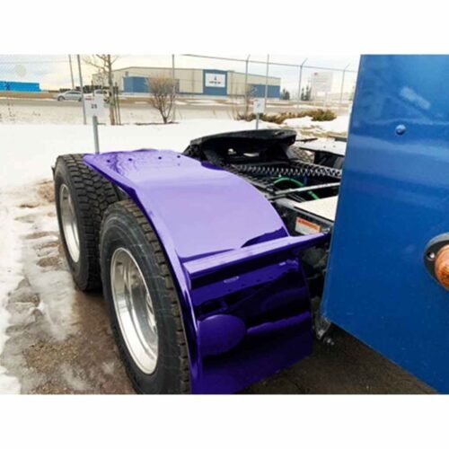 72" Smoke & Mirror Smooth Half Fender with Flange - Purple | 16 Gauge-TFEN-H70P