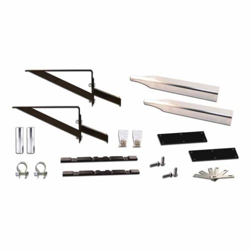 Half Fender Mounting Kit - Adjustable Fender Brackets | 14 Gauge (Standard) | Non Threaded Post Mount-TFEN-HKITN