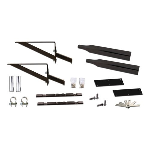 Painted Half Fender Mounting Kit - Angled Fender Brackets | Triangle Mounts-TFEN-HKITP