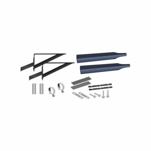 Smoke & Mirror Half Fender Mounting Kit - Adjustable Fender Brackets - Blue | 14 Gauge-TFEN-HKITSMBL